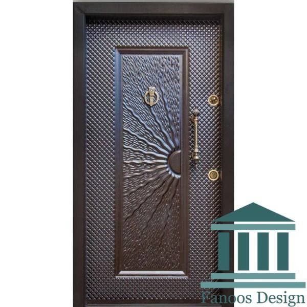 درب ضد سرقت فلزی – مدل تک قاب مدرن کد 30475