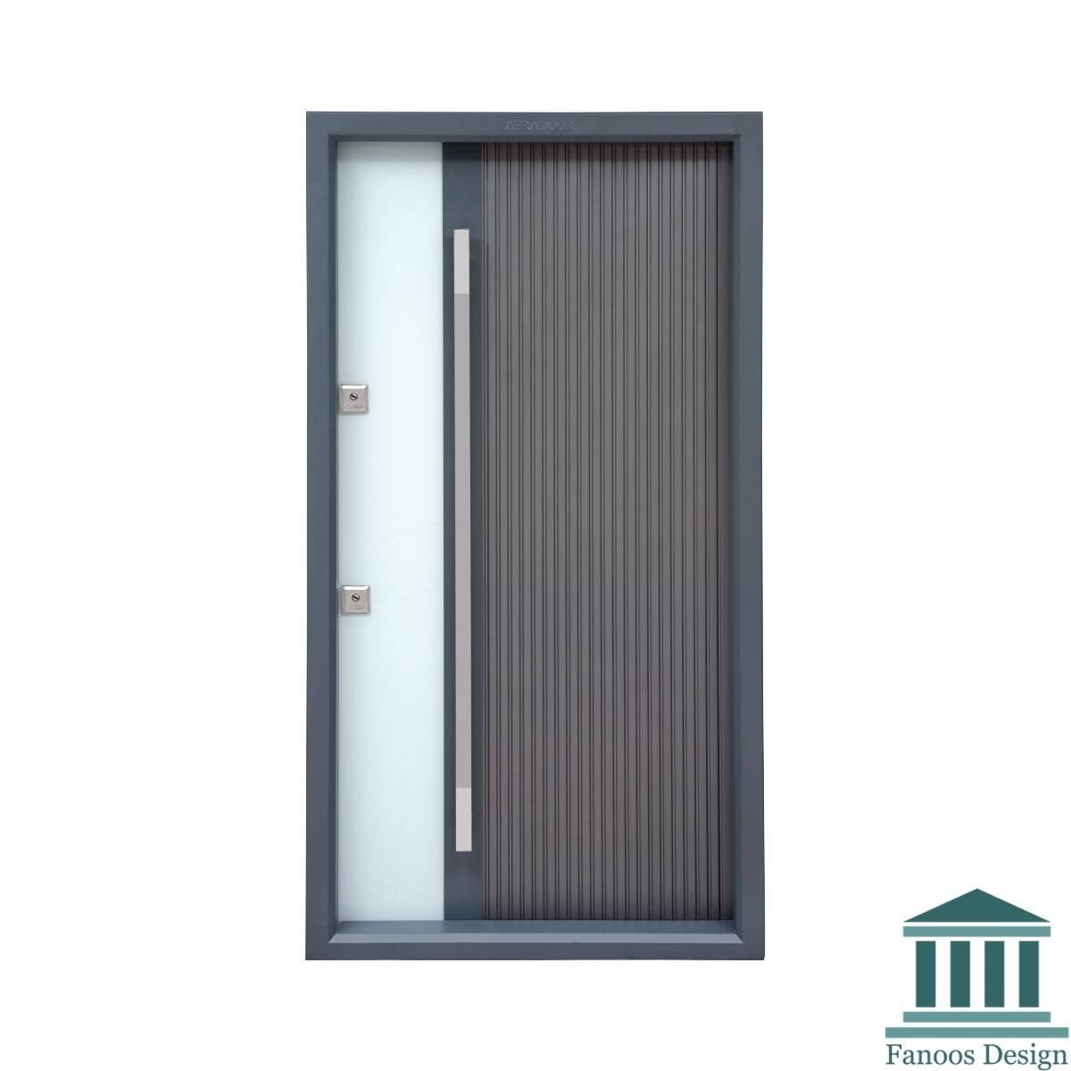 درب ضد سرقت طوسی ترکیبی کد 30412