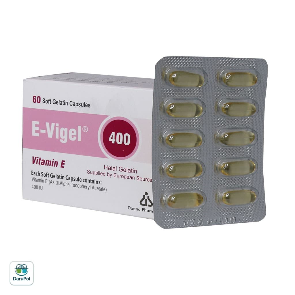 کپسول ژلاتینی نرم ویتامین E 400 واحد ایویژل دانا — تصویر ۲