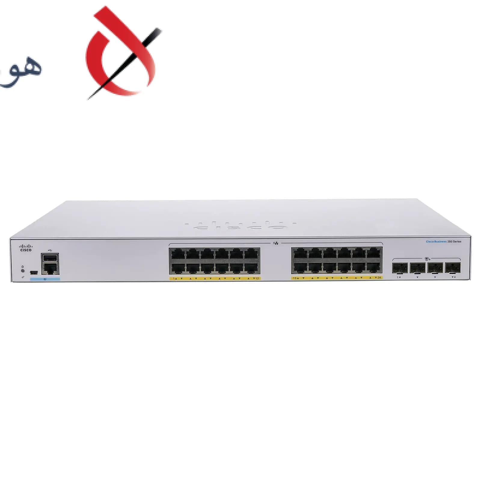 سوئیچ شبکه 24 پورت سیسکو مدل CBS350-24P-4G لایه 3 — تصویر ۴
