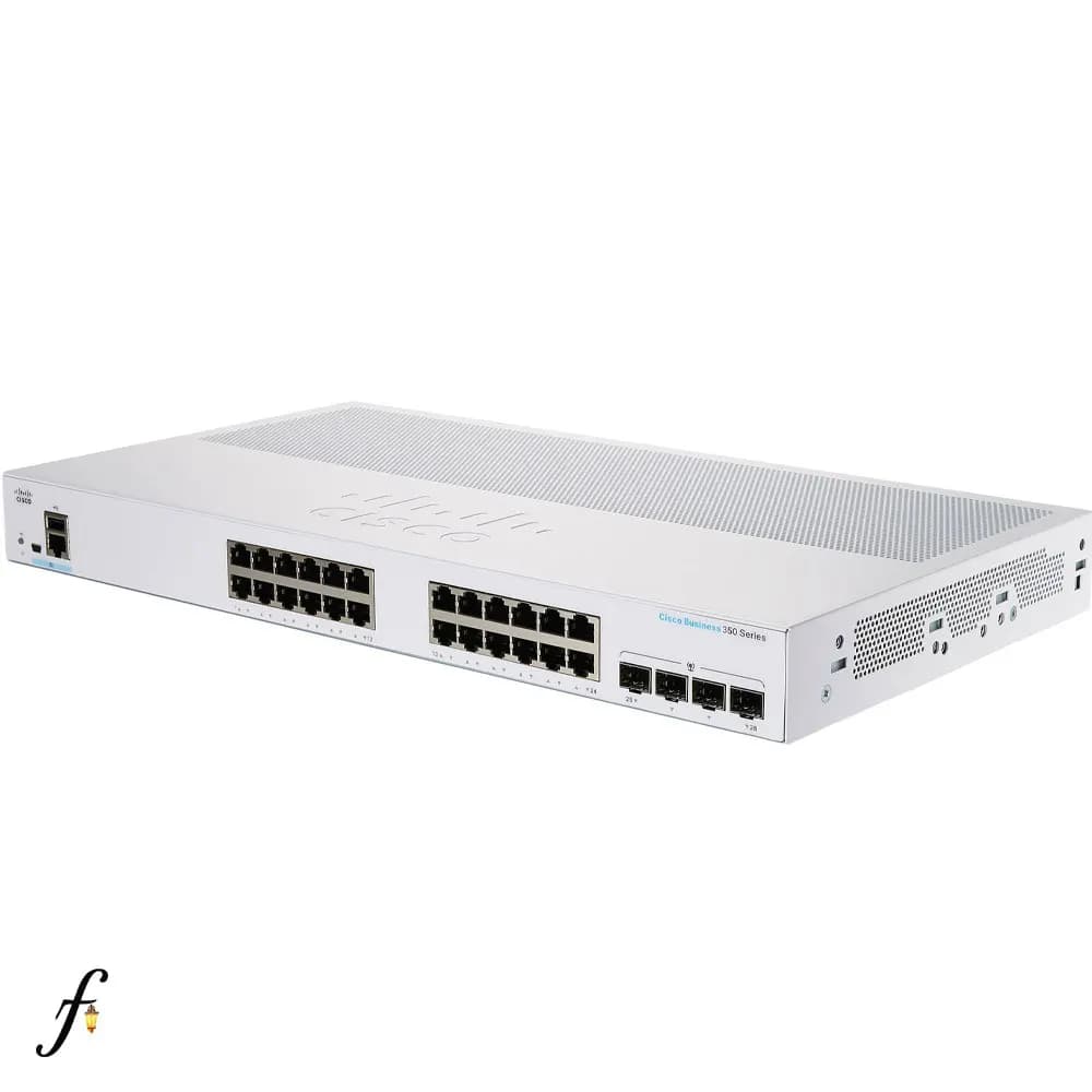 سوئیچ شبکه 24 پورت سیسکو مدل CBS350-24P-4G لایه 3 — تصویر ۲
