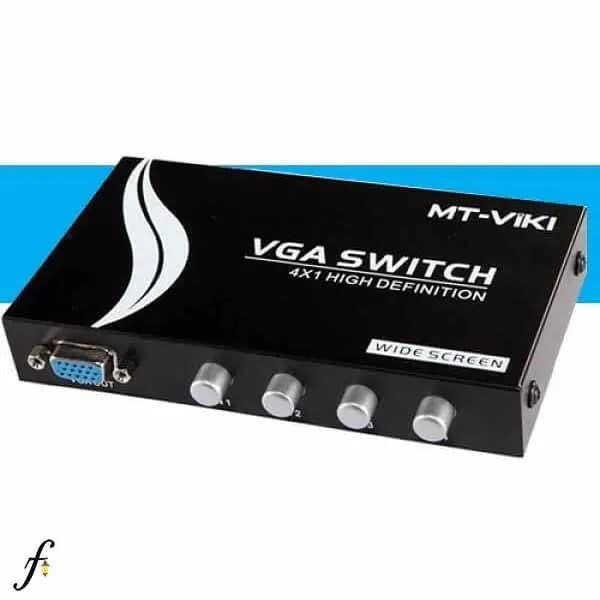 ویدئو سوییچ 1 به 4 پورت VGA کلید دار — تصویر ۲