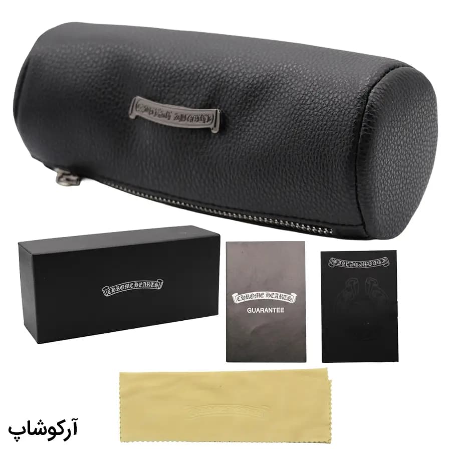 پک اورجینال عینک برند کروم هارتز (Chrome Hearts) با تمام تجهیزات مدل 993079