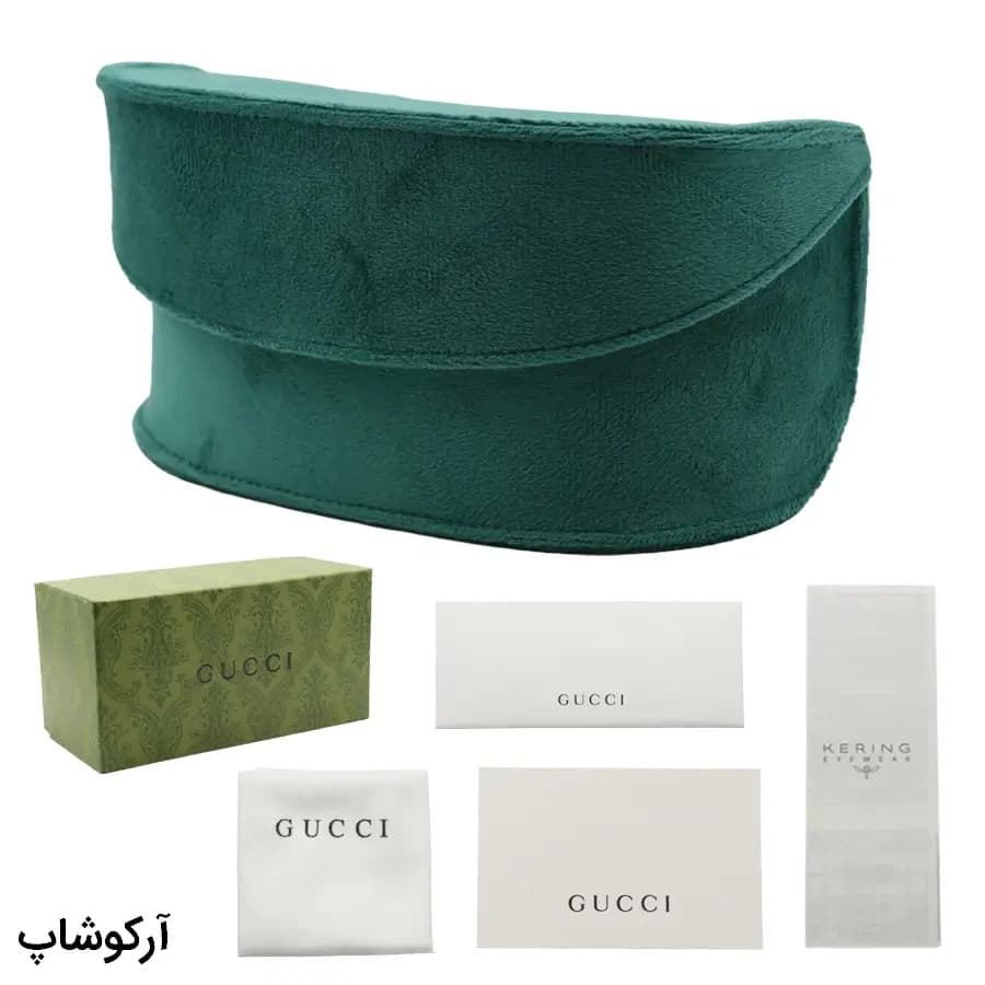 پک اورجینال عینک برند گوچی (GUCCI) با تمام تجهیزات مدل 993071