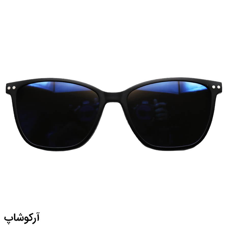 عینک طبی چند کاوره با فریم ویفرر شکل، رنگ مشکی، از جنس کائوچو و دسته فنری مدل TR2360 — تصویر ۴