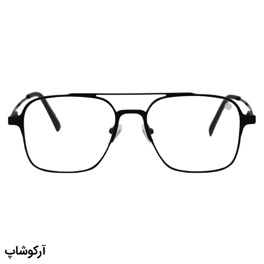 فریم عینک طبی Balmain چند کاوره با فریم رنگ مشکی، مربعی و از جنس آلومینیوم مدل 8013 — تصویر ۳