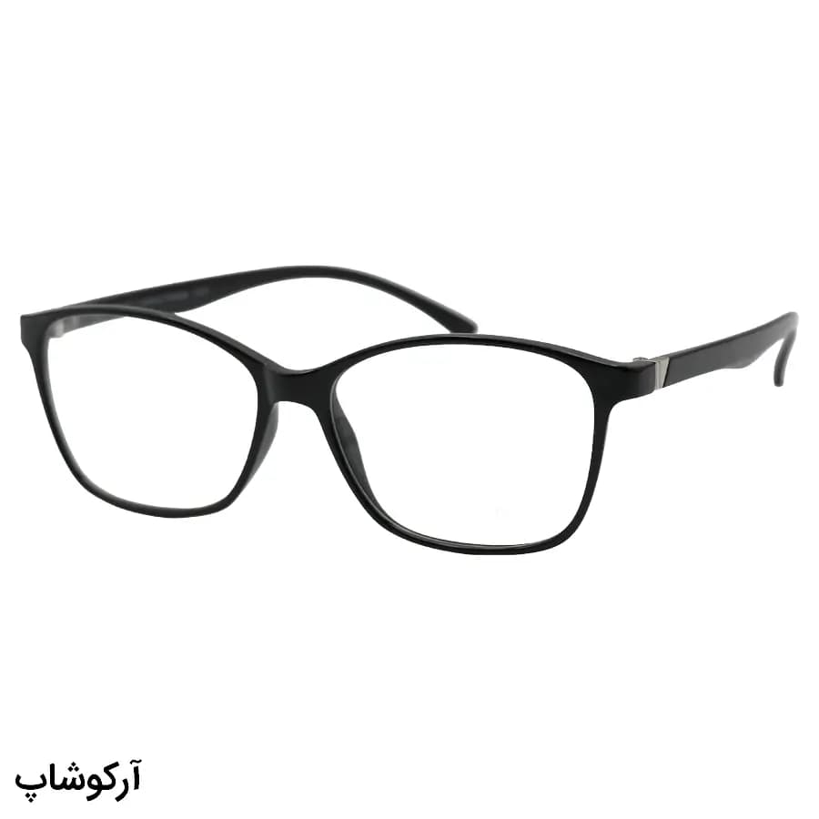 عینک طبی OPTICALL با فریم رنگ مشکی براق، مستطیلی شکل، جنس TR و ساخت ترکیه مدل MOD127