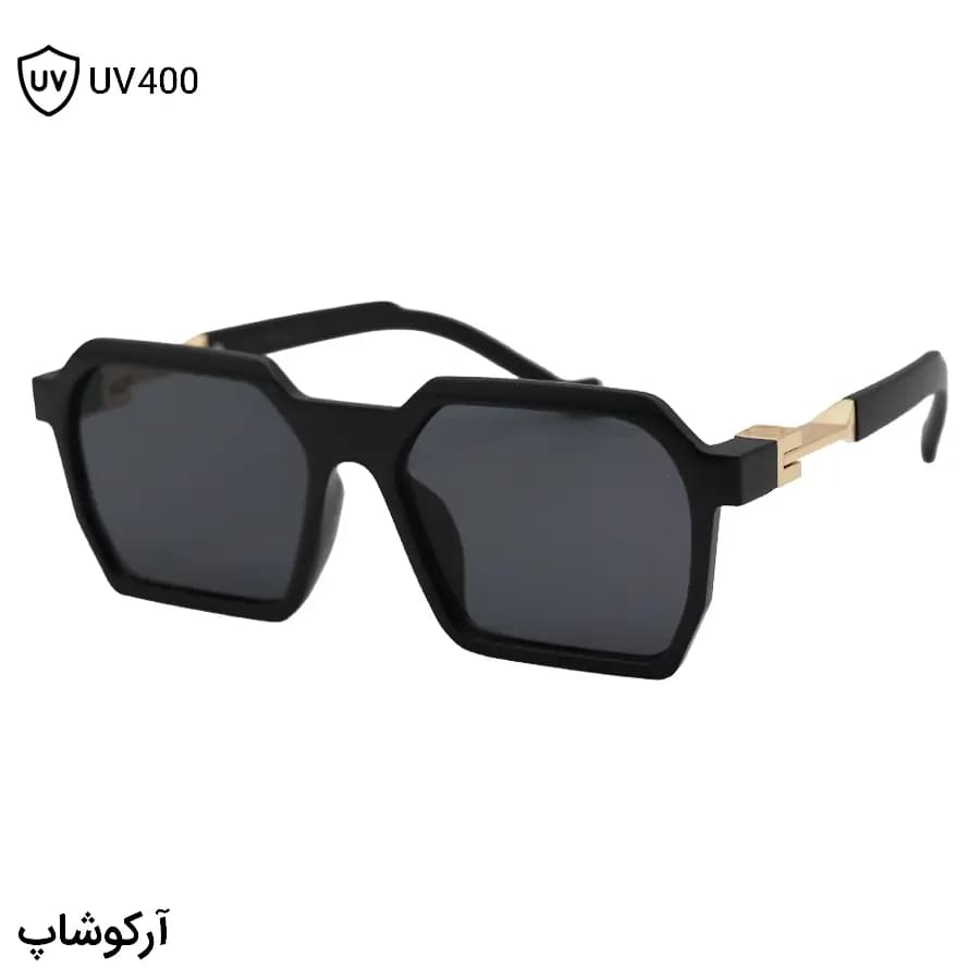 عینک آفتابی Marc Jacobs با فریم رنگ مشکی مات، شکل مربعی و لنز دودی تیره مدل 68891