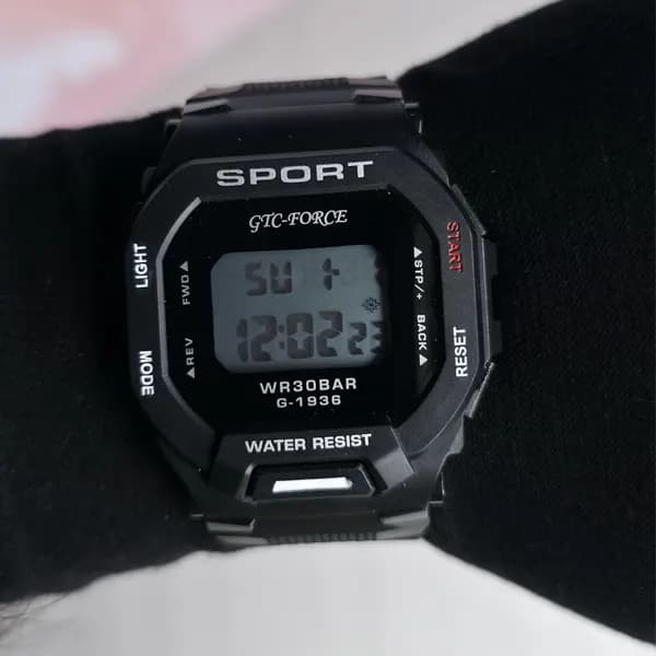 ساعت مچی اسپورت GTC-FORCE دیجیتال مشکی مدل G-1936 (ضدآب ) — تصویر ۱۰