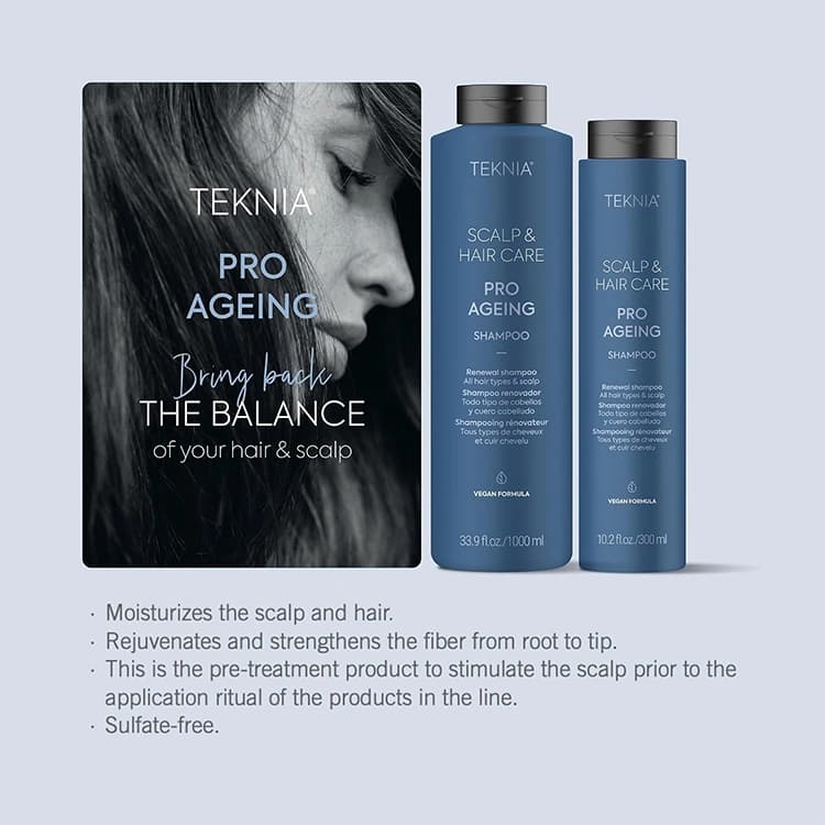 شامپو Lakme مدل Teknia Scalp and Hair Care Pro Ageing حجم 1000 میلی لیتر — تصویر ۳