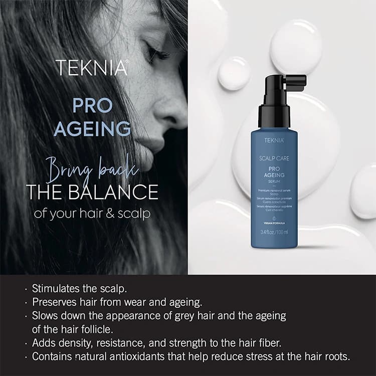سرم مو و کف سر Lakme مدل Teknia Scalp Care Pro Ageing حجم 100 میلی لیتر — تصویر ۴