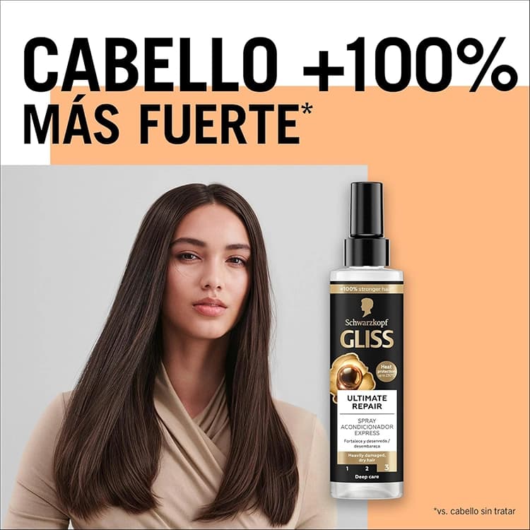 اسپری مو GLISS مدل Ultimate Repair حجم 200 میلی لیتر — تصویر ۴