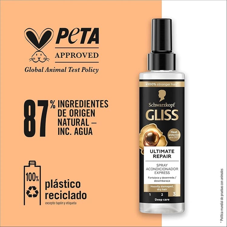 اسپری مو GLISS مدل Ultimate Repair حجم 200 میلی لیتر — تصویر ۷