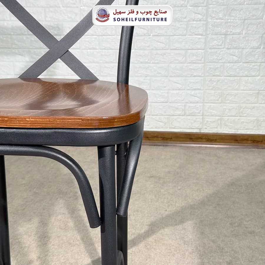 صندل اپن فلزی لهستانی کف چوب سهیل — تصویر ۴