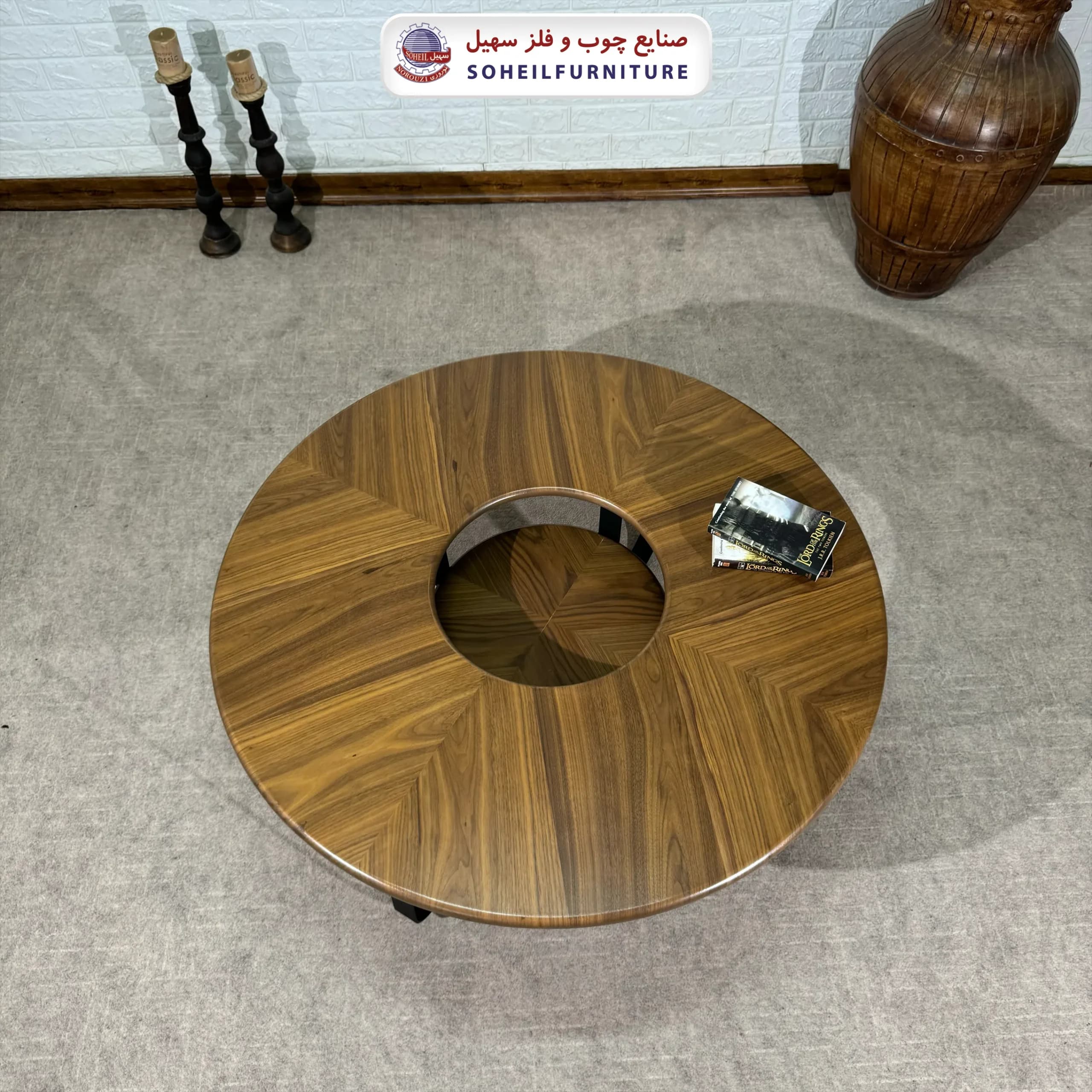 جلومبل چوب و فلز مدل دونات سهیل — تصویر ۲