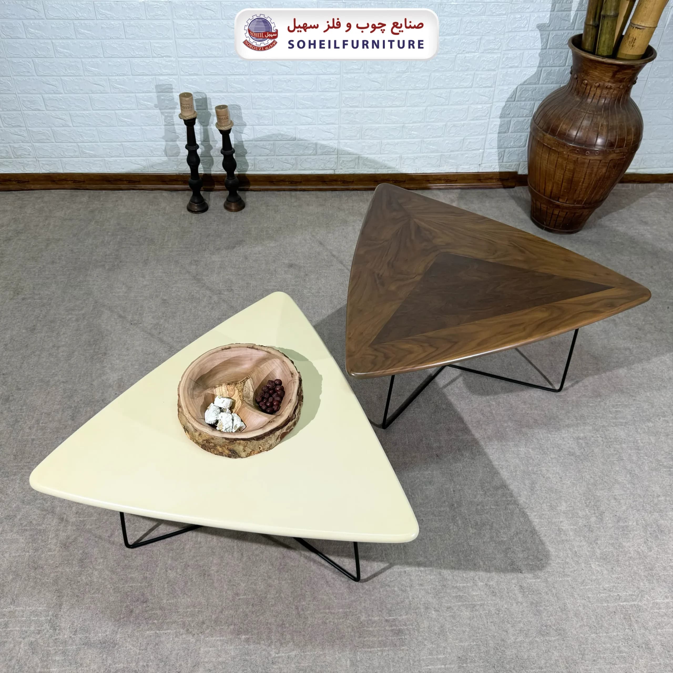 جلومبل چوب و فلز 2 تیکه مدل دیاموند سهیل — تصویر ۴
