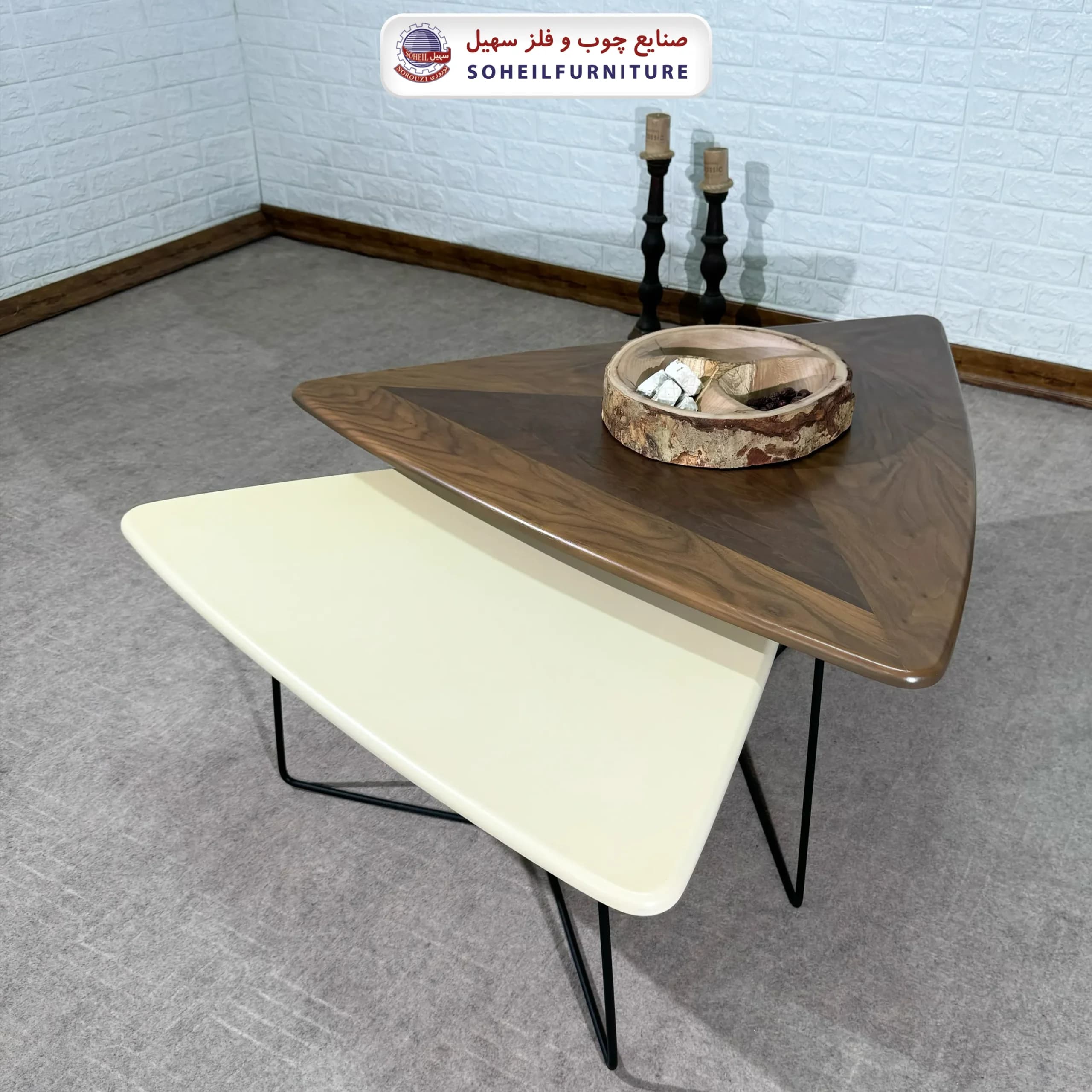 جلومبل چوب و فلز 2 تیکه مدل دیاموند سهیل — تصویر ۳