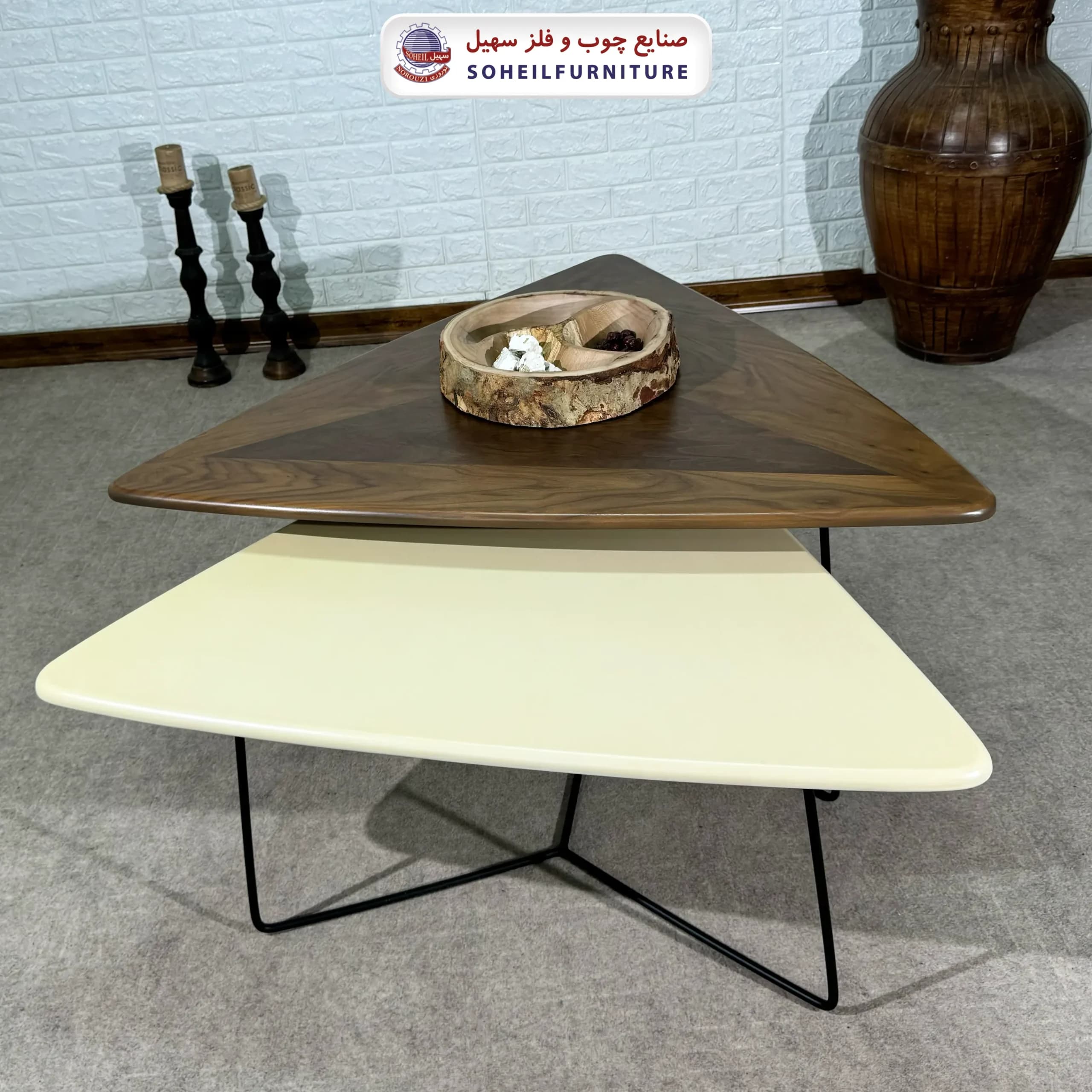 جلومبل چوب و فلز 2 تیکه مدل دیاموند سهیل — تصویر ۲