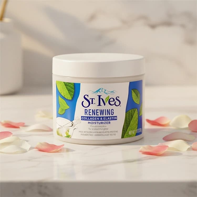 کرم مرطوب کننده St Ives مدل Renewing Collagen and Elastin حجم 300 میلی لیتر — تصویر ۵