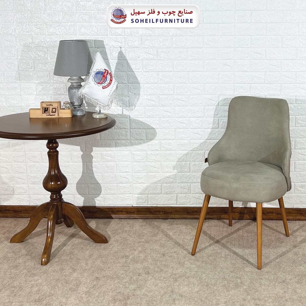 صندلی ناهارخوری چوبی مدرن مدل نگار سهیل — تصویر ۳