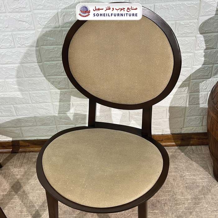 صندلی ناهارخوری چوبی مدرن مدل فیلون سهیل — تصویر ۶