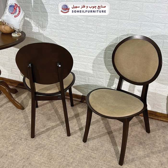 صندلی ناهارخوری چوبی مدرن مدل فیلون سهیل — تصویر ۸
