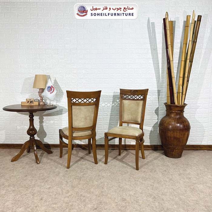 صندلی ناهارخوری چوبی کلاسیک مدل آرش سهیل