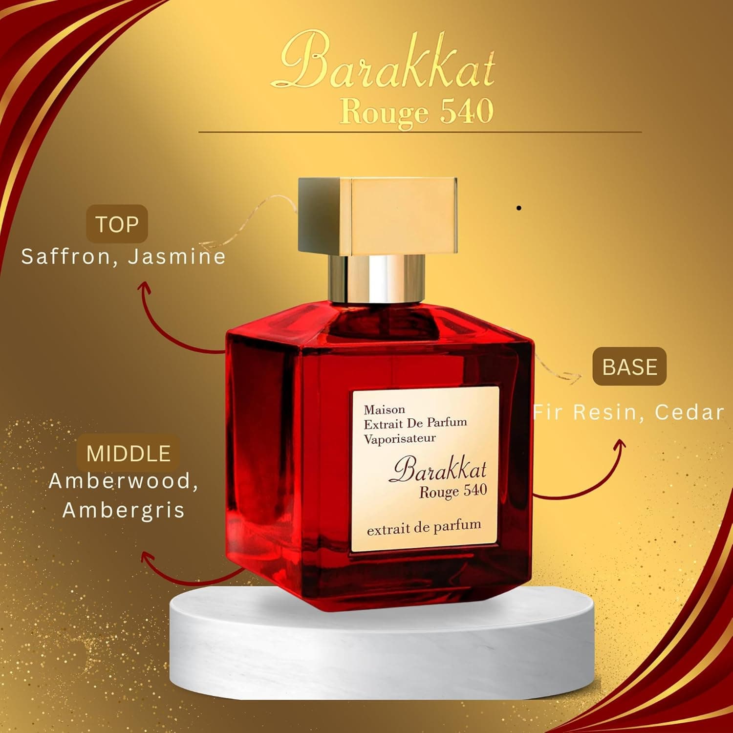 ادکلن باکارات رژ 540 قرمز اصل | Baccarat Rouge 540 — تصویر ۳