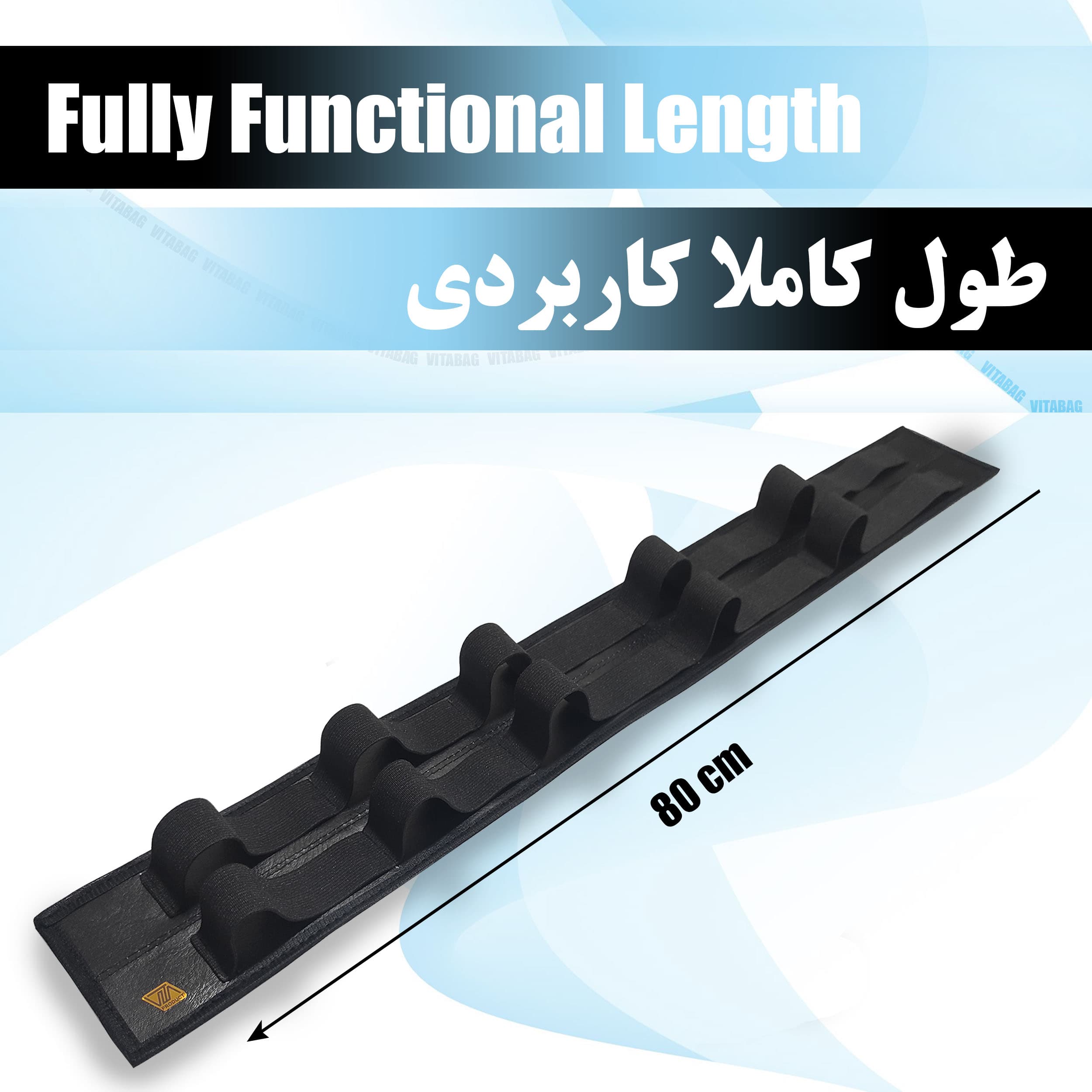 کمربند نظم دهنده صندوق عقب خودرو مدل چرمی واید 5 محفظه — تصویر ۳