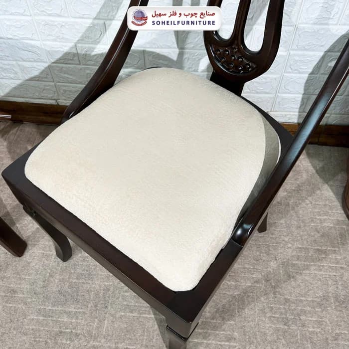 صندلی ناهارخوری چوبی لاله سهیل — تصویر ۸