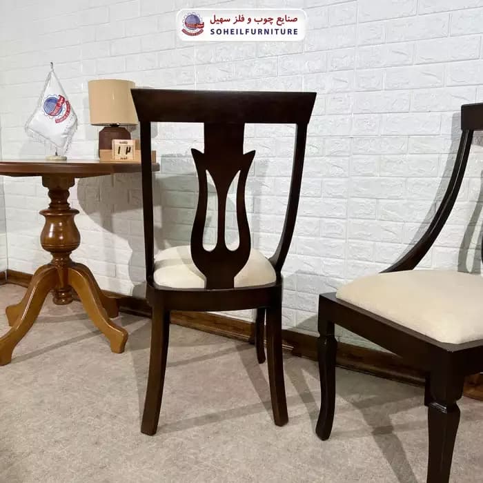 صندلی ناهارخوری چوبی لاله سهیل — تصویر ۴