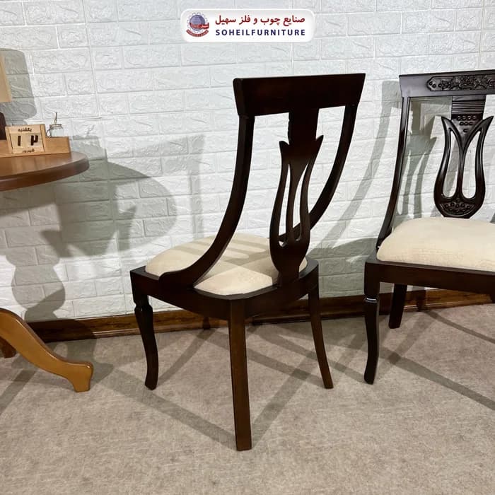 صندلی ناهارخوری چوبی لاله سهیل — تصویر ۵