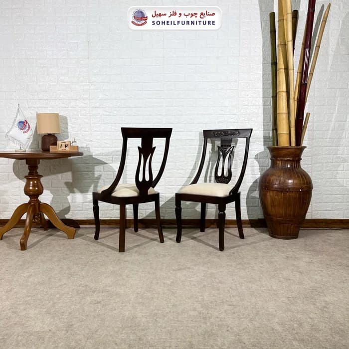 صندلی ناهارخوری چوبی لاله سهیل — تصویر ۲