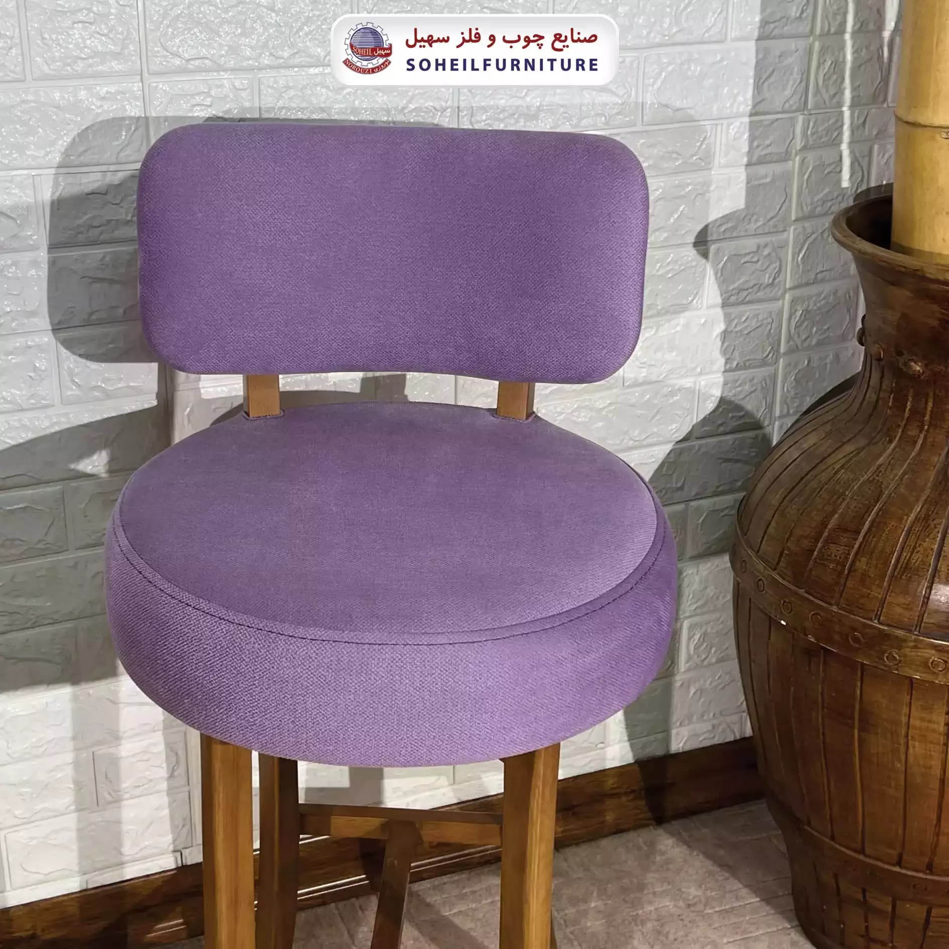 صندلی اپن لهستانی چوبی سهیل (گردان- دارای قابلیت چرخش 360 درجه) — تصویر ۷