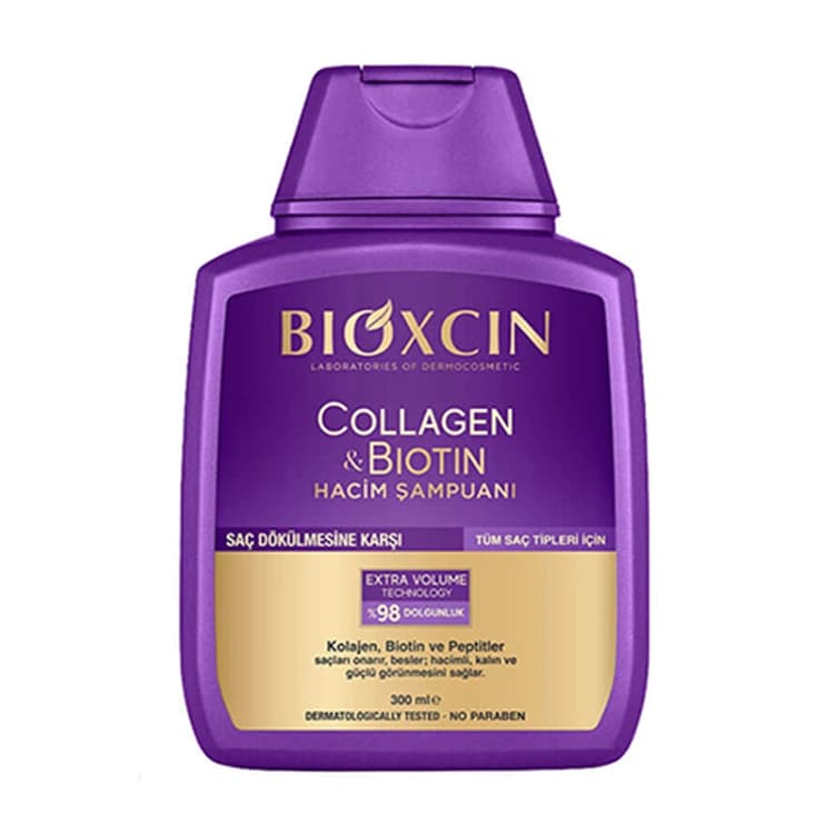 شامپو Bioxcin مدل Collagen and Biotin حجم 300 میلی لیتر