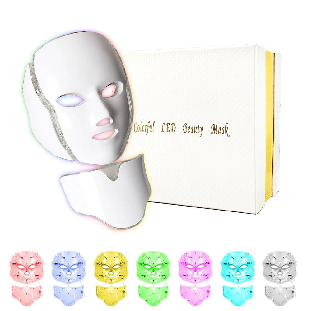 ماسک ال ای دی نقابی صورت و گردن (Colorful LED Mask)