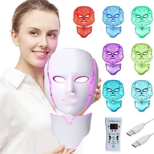 ماسک ال ای دی نقابی صورت و گردن (Colorful LED Mask) — تصویر ۵