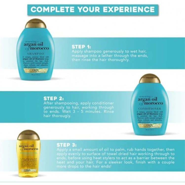 شامپو ogx مدل Argan Oil of Morocco حجم 385 میلی لیتر — تصویر ۵