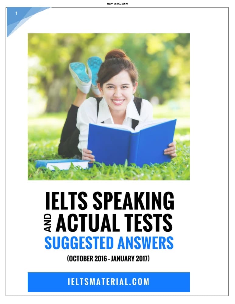 کتاب IELTS Speaking Actual Oct 2016-Jan 2017 (سؤالات واقعی اسپیکینگ آیلتس اکتبر ۲۰۱۶ تا ژانویه ۲۰۱۷) نسخه انگلیسی PDF