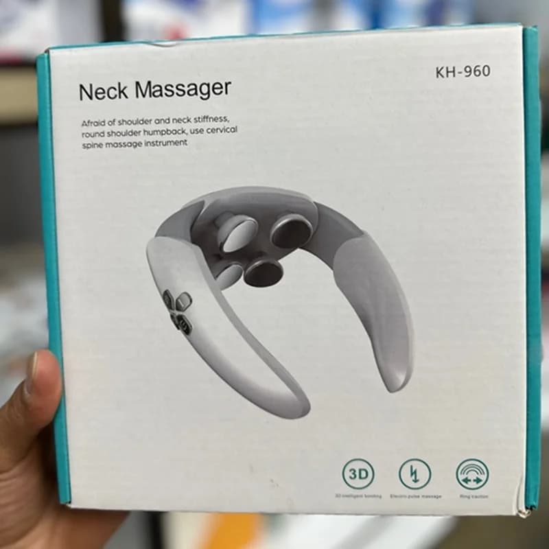 ماساژور گردن برقی مدل KH-960 (شارژی، پالس الکتریکی، دارای گرمایش) — تصویر ۳