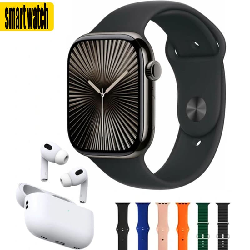 ساعت هوشمند S3000 PRO به همراه 7 عدد بند و ایرپاد + (گارانتی طلایی)