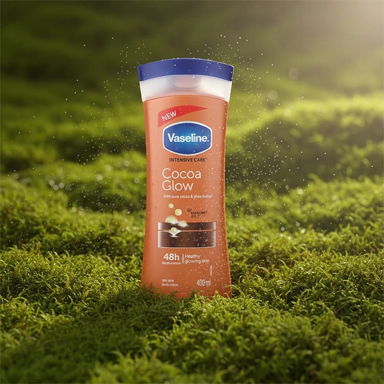 لوسیون بدن Vaseline مدل Cocoa Glow حجم 400 میلی لیتر — تصویر ۳