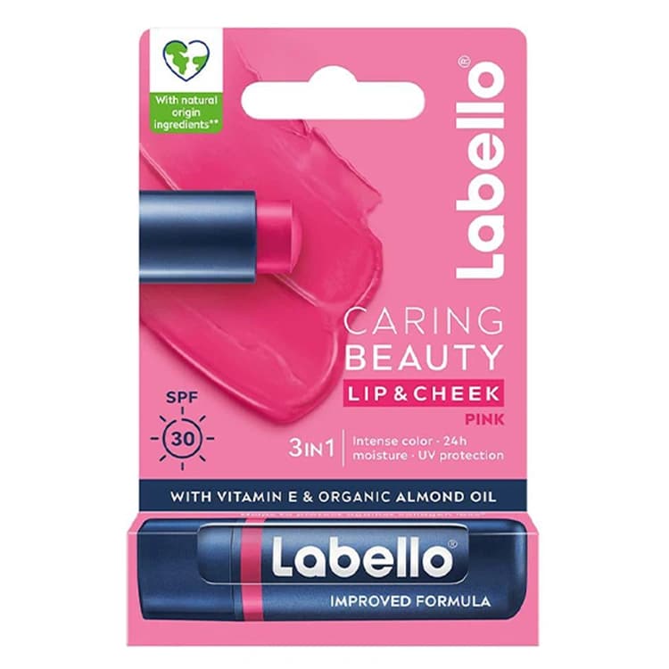 بالم لب و گونه Labello مدل Caring Beauty