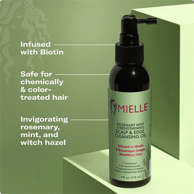 روغن مو Mielle مدل Rosemary Mint Scalp and Edge حجم 118 میلی لیتر — تصویر ۳