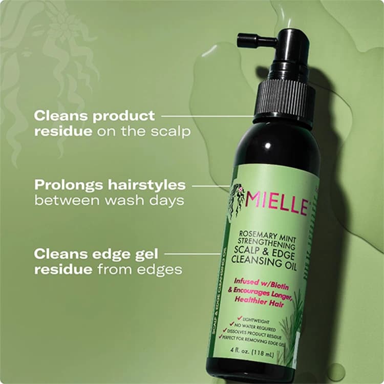 روغن مو Mielle مدل Rosemary Mint Scalp and Edge حجم 118 میلی لیتر — تصویر ۲