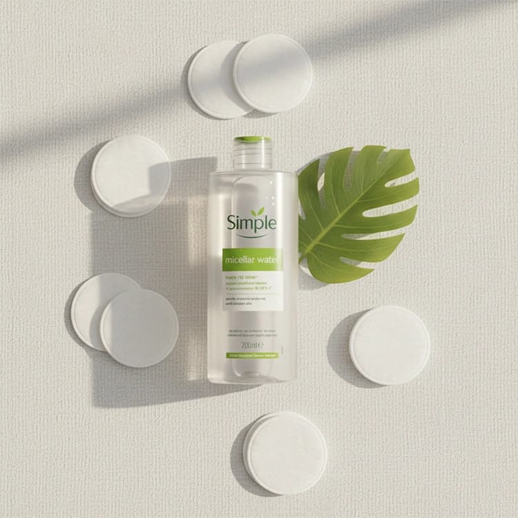 میسلار واتر Simple مدل Gently Removes حجم 200 میلی لیتر — تصویر ۵
