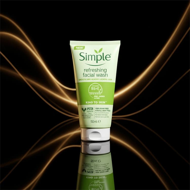 ژل شوینده صورت Simple مدل Refreshing حجم 150 میلی لیتر — تصویر ۴