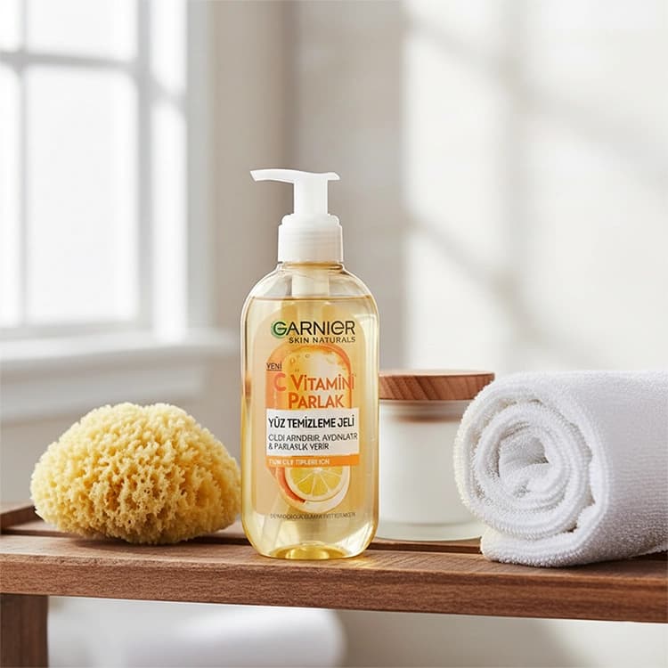 ژل شوینده صورت Garnier مدل Vitamin C حجم 200 میلی لیتر — تصویر ۳