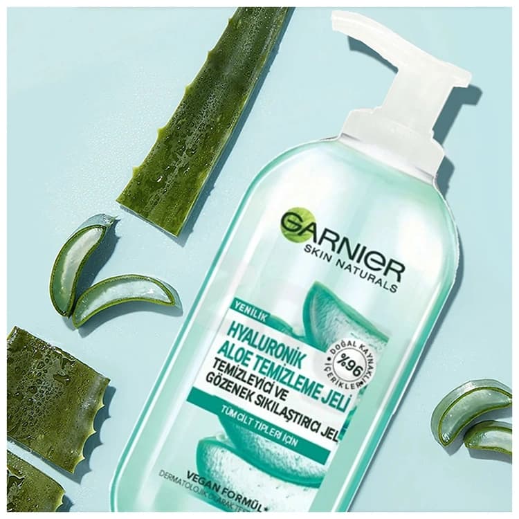 ژل شوینده صورت Garnier مدل Hyaluronik Aloe حجم 200 میلی لیتر — تصویر ۳