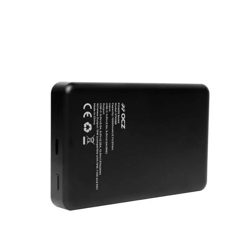 پاوربانک بی‌سیم OCZ همراه کابل Type-C to Type-C/آداپتور شارژر 30 وات/تبدیل سه کاره ظرفیت 10000 میلی‌آمپر ساعت — تصویر ۴